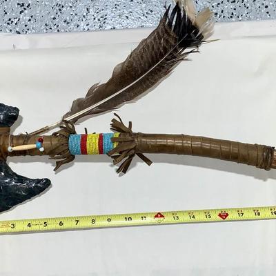 Native American Style Obsidian Axe