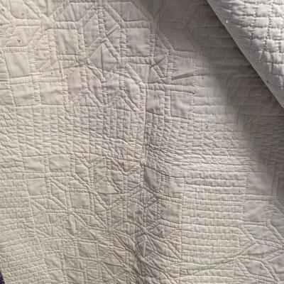 Contemporary Amish Quilt In Carpenter's Wheel Design 96 x 72 Inches #7