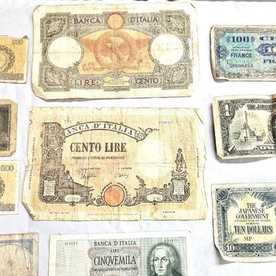 Foreign Currency and Coins Lot