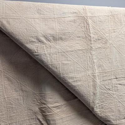 Ca. 1927 Waterwheel Design Patchwork Quilt 75 x 72 Inches #26