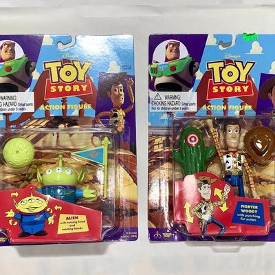 Lot of Two (2) 90s Disney Toy Story Action Figures, MOC