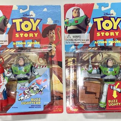 Lot of Two (2) 1990s Disney Toy Story Action Figues, MOC