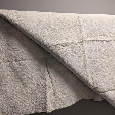 Ca. 1908-12 Crown & Thorn Patchwork Quilt 78 x 76 Inches #35