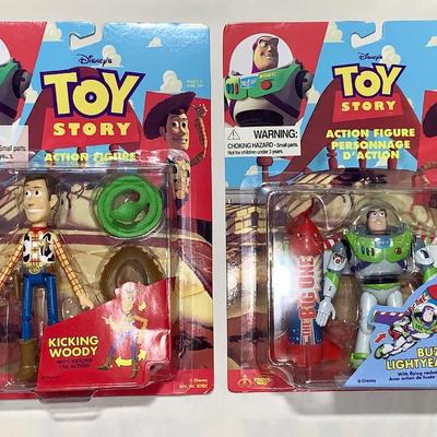 Lot of Two (2) 90s Disney Toy Story Action Figures, MOC