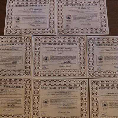 Disney Knowles "Cinderella" with Certificate of Authenticity & Original Boxes