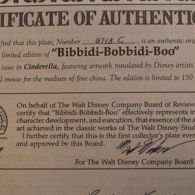 Disney Knowles "Cinderella" with Certificate of Authenticity & Original Boxes