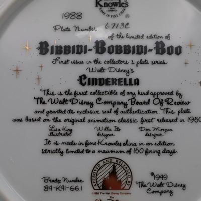 Disney Knowles "Cinderella" with Certificate of Authenticity & Original Boxes
