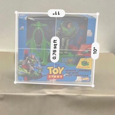 1990s Disney Toy Story Remote Control Car W/Buzz Lightyear