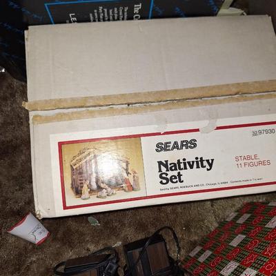 Sale Photo Thumbnail #265: Vtg Sear Nativity Scene