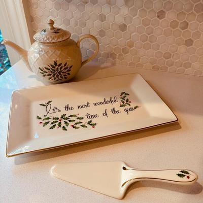 LENOX HOLIDAY SERVING LOT