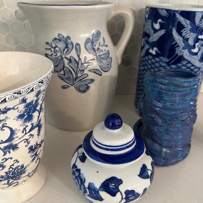 BLUE WHITE DÉCOR LOT