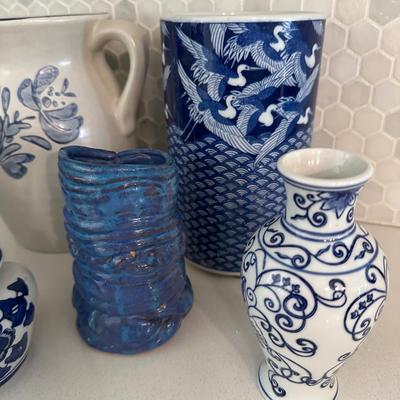 BLUE WHITE DÉCOR LOT