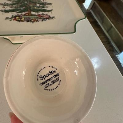 SPODE CHRISTMAS TREE SERVING LOT