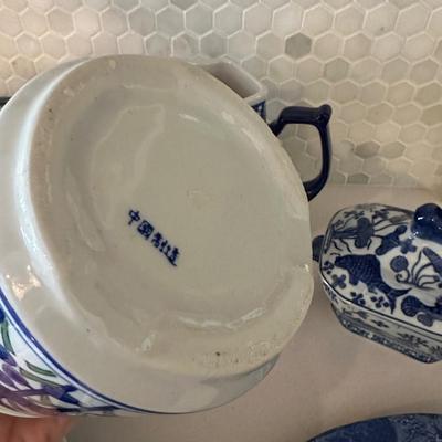 BLUE WHITE DÉCOR LOT