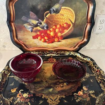DECORATIVE TRAY LOT
