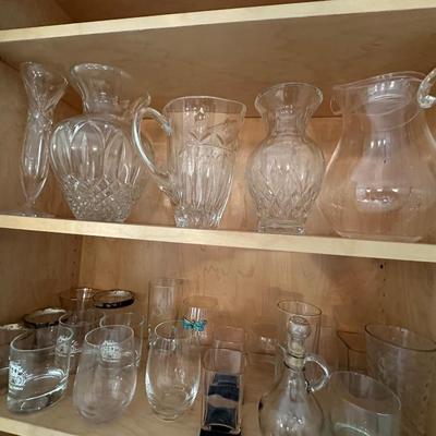 CLEAR GLASSWARE LOT