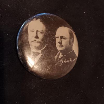 1908 PRESIDENT WILLIAM TAFT & VP JOHN SHERMAN JUGATE CAMPAIGN MIRROR PLUS MORE