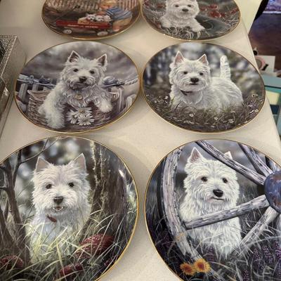 DANBURY MINT WEST HIGHLAND TERRRIER COLLECTOR PLATE LOT