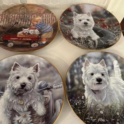 DANBURY MINT WEST HIGHLAND TERRRIER COLLECTOR PLATE LOT