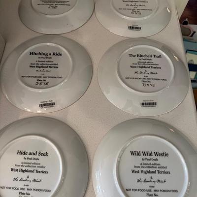 DANBURY MINT WEST HIGHLAND TERRRIER COLLECTOR PLATE LOT