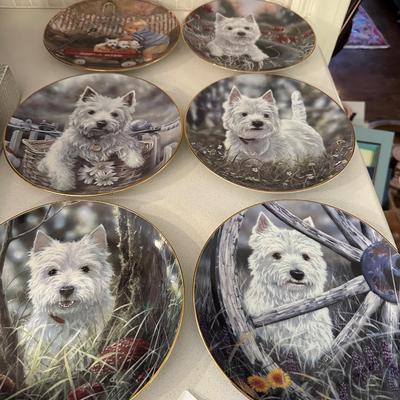 DANBURY MINT WEST HIGHLAND TERRRIER COLLECTOR PLATE LOT