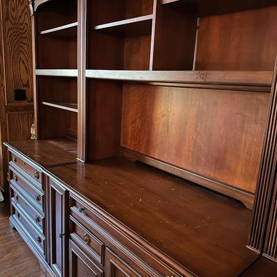 COMPUTER DESK BOOK CASE WALL UNIT