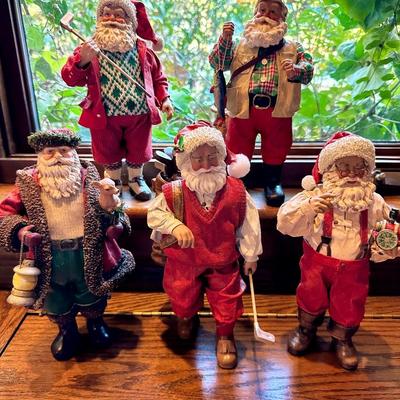 Sale Photo Thumbnail #893: 5 SANTA CHRISTMAS DÉCOR