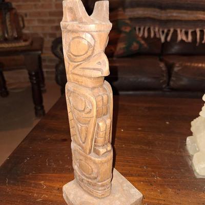 Alaskan Carved Wooden Totem