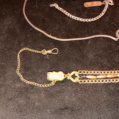 WORKING "STURDY" POCKET WATCH WITH 2 POCKET CHAINS