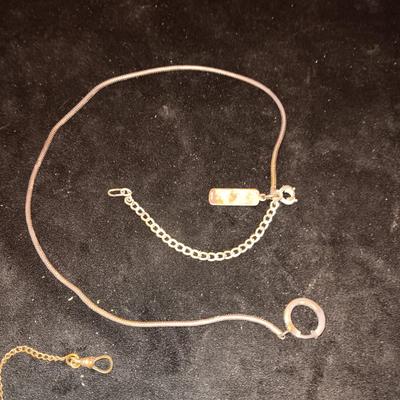 WORKING "STURDY" POCKET WATCH WITH 2 POCKET CHAINS