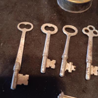 SKELETON KEYS, BOTTLE OPENERS AND COLLAPSIBLE TIN CUP