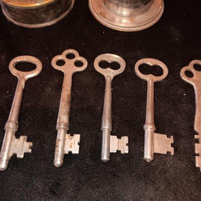 SKELETON KEYS, BOTTLE OPENERS AND COLLAPSIBLE TIN CUP