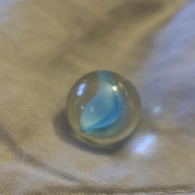 Antique Vitro Full Bloom Robins Egg Marble