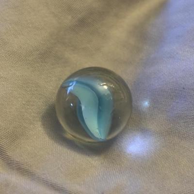 Antique Vitro Full Bloom Robins Egg Marble