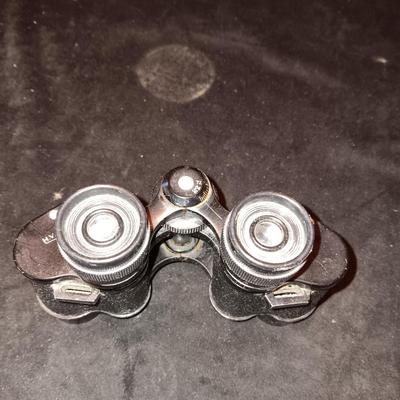 HV CLEMENT BINOCULARS 8X25 AND OLD WELDING & EYE GLASSES