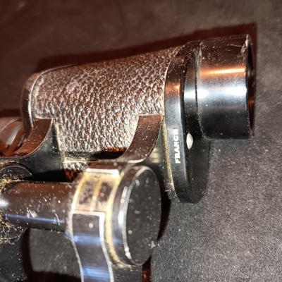 HV CLEMENT BINOCULARS 8X25 AND OLD WELDING & EYE GLASSES