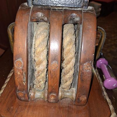 2 Ship Pulley Lamps