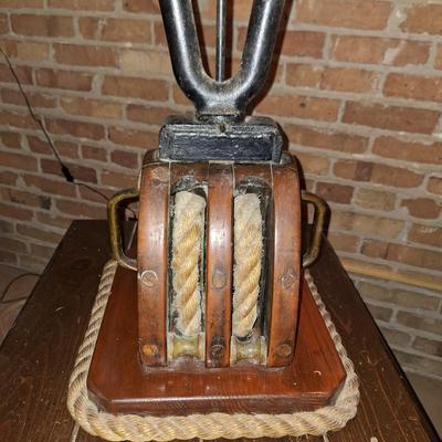2 Ship Pulley Lamps