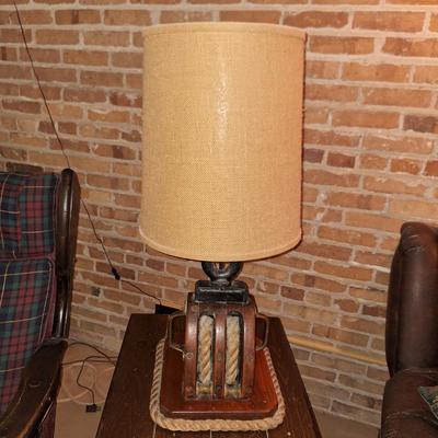 2 Ship Pulley Lamps