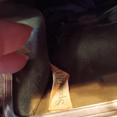 ANTIQUE TOOLED LEATHER PURSE AND A BAKELITE BRUSH