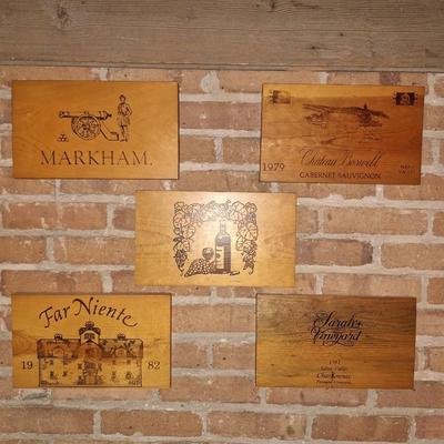 5 Vineyard Plaques