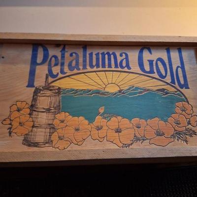 Petaluma Gold Crate w/ bar accessories