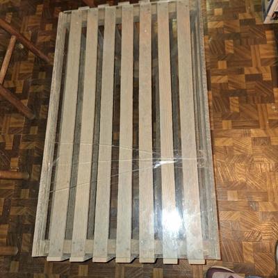 Crate & Glass coffee table