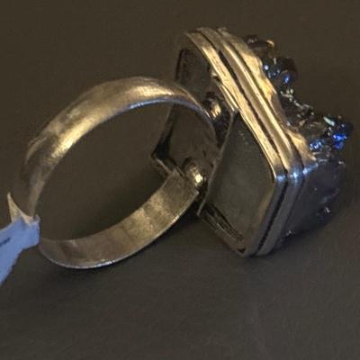 Titanium Druzy Ring NWT $54.99 size 8.5