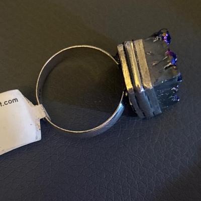 Titanium Druzy Ring NWT $54.99 size 8.5