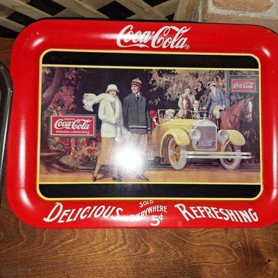 3pc Coca-Cola tray lot