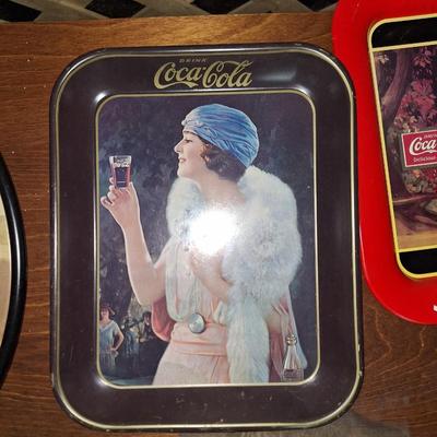 3pc Coca-Cola tray lot