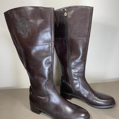 Etienne Aigner Tall Leather Boots 9.5