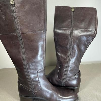 Etienne Aigner Tall Leather Boots 9.5