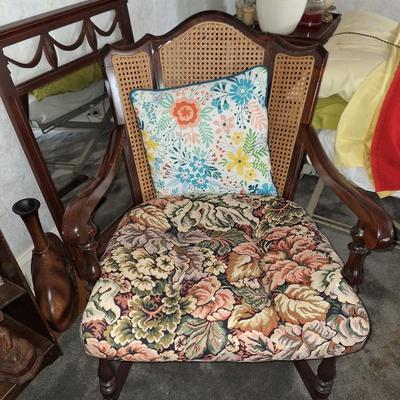 2 wingback rocking chairs
